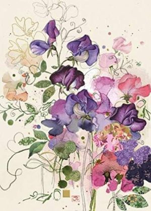 img-1cae33124865dd1896bf Blank artistic floral birthday card, 15-pack