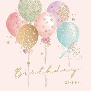 img-265f536a6d5e60a33376 Modern birthday card, pastel balloons,30-pack