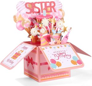 img-34b9391a40bb037289d2 Happy Birthday Sister Pop Up Cards, 6-Pack