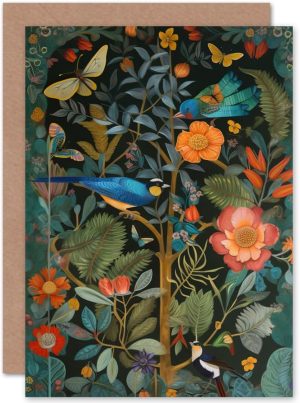 img-561a859a2e2b48f3a354 Birds Butterflies Art Nouveau 10 Cards