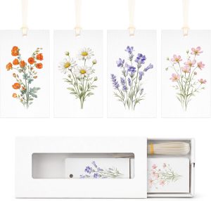 img-cdc05802d8ac45091d03 60 floral blank gift tags with ribbons.