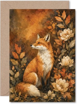 img-e1b3741fe46b043cad8b Fox birthday card, 15-pack.